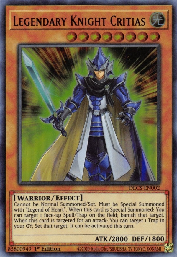 Image for Legendary Knight Critias (DLCS-EN002) (DLCS) - YuGiOh