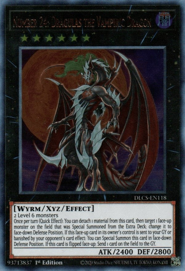 Image for Number 24: Dragulas the Vampiric Dragon (DLCS-EN118) (DLCS) - YuGiOh