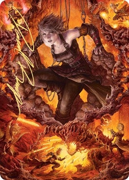 Image for Nahiri, Heir of the Ancients Art Card (4/81) (Gold-Stamped Signature) (4) (Zendikar Rising) - Magic: The Gathering