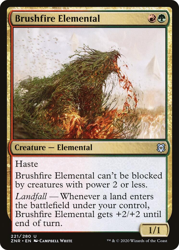 Image for Brushfire Elemental (221) (Zendikar Rising) - Magic: The Gathering