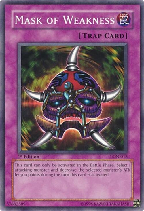 Image for Mask of Weakness (LON-015) (LON) - YuGiOh