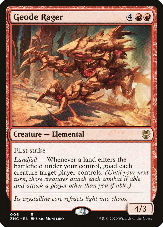 Image for Geode Rager (6) (Zendikar Rising) - Magic: The Gathering