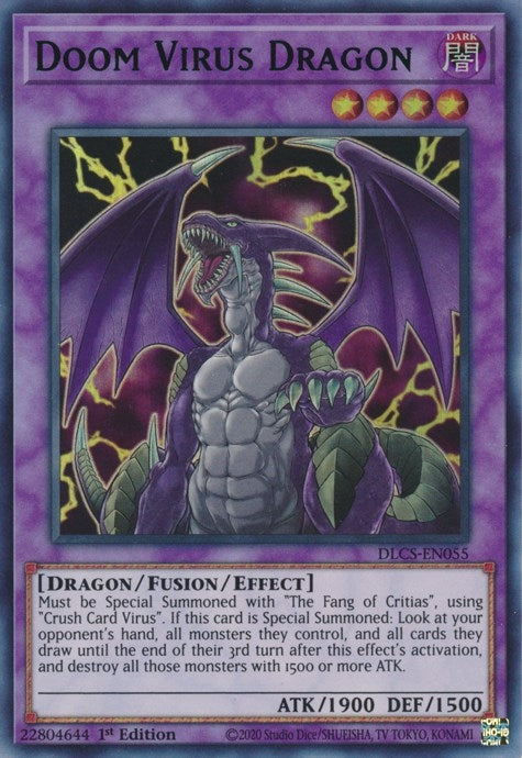 Image for Doom Virus Dragon (Blue) (DLCS-EN055) (DLCS) - YuGiOh