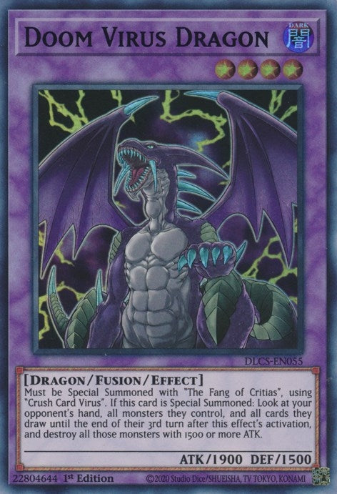 Image for Doom Virus Dragon (Green) (DLCS-EN055) (DLCS) - YuGiOh