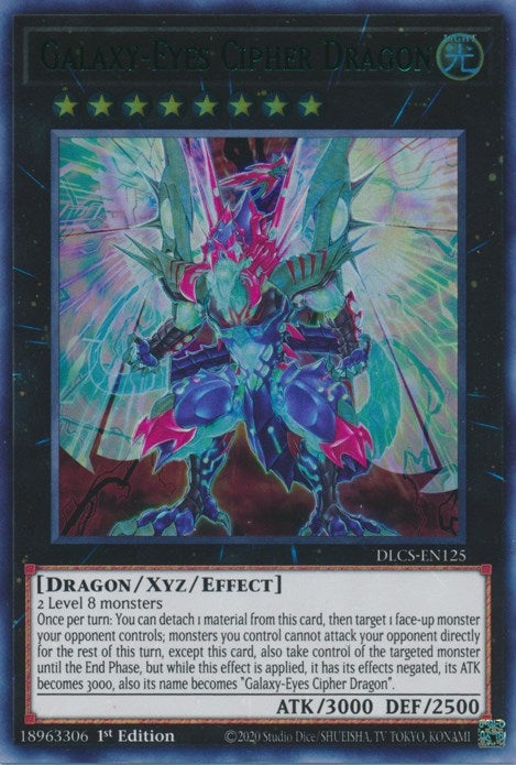 Image for Galaxy-Eyes Cipher Dragon (Green) (DLCS-EN125) (DLCS) - YuGiOh