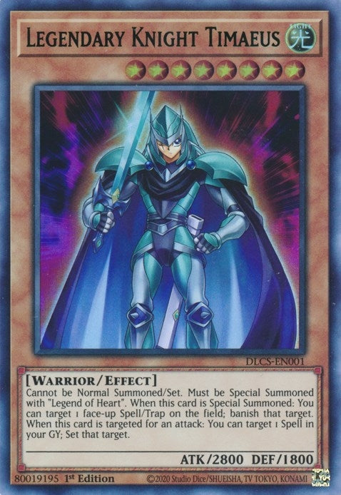 Image for Legendary Knight Timaeus (Green) (DLCS-EN001) (DLCS) - YuGiOh