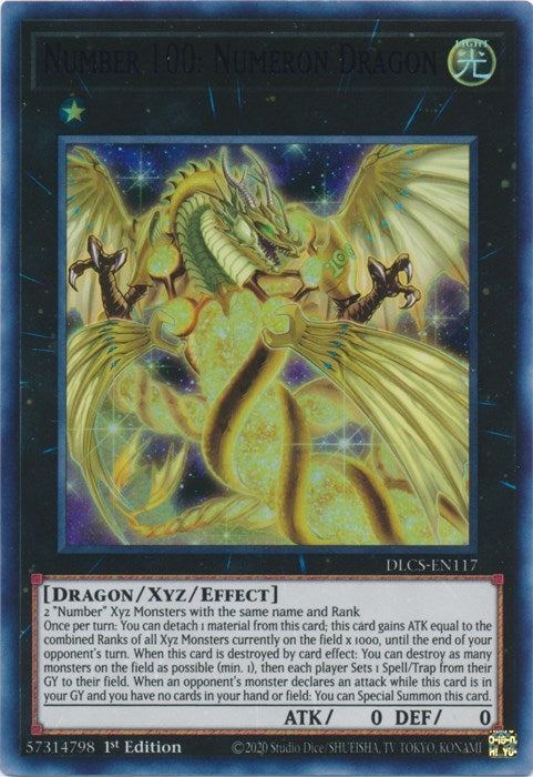 Image for Number 100: Numeron Dragon (Purple) (DLCS-EN117) (DLCS) - YuGiOh