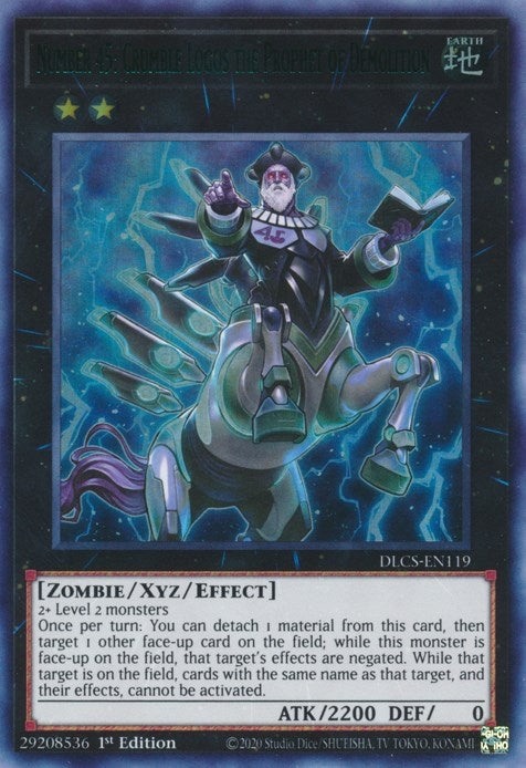 Image for Number 45: Crumble Logos the Prophet of Demolition (Green) (DLCS-EN119) (DLCS) - YuGiOh