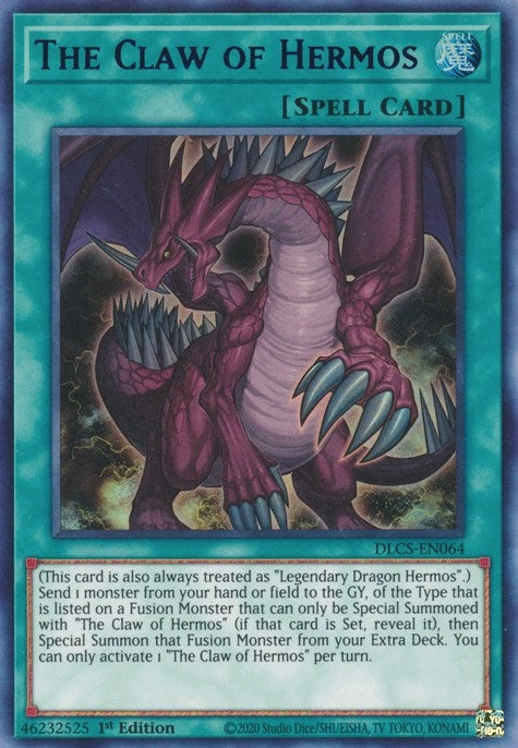 Image for The Claw of Hermos (Blue) (DLCS-EN064) (DLCS) - YuGiOh
