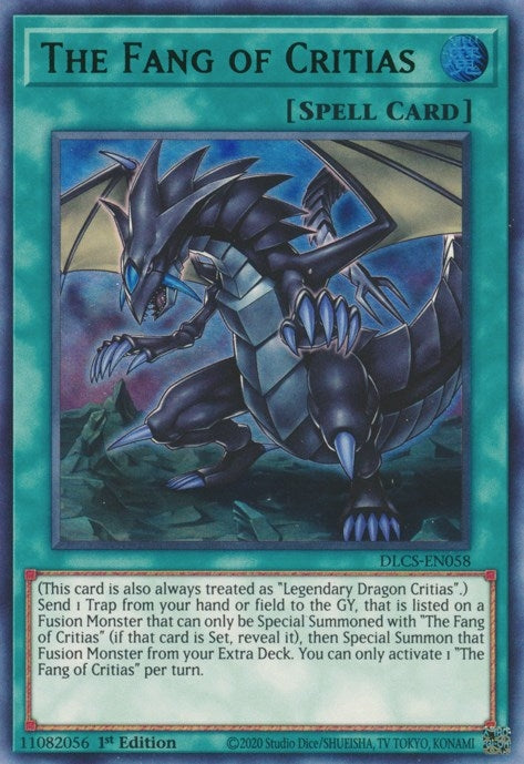 Image for The Fang of Critias (Green) (DLCS-EN058) (DLCS) - YuGiOh