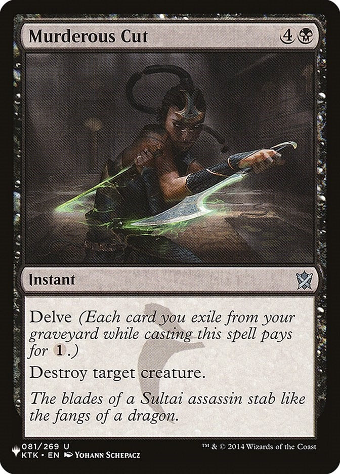 Image for Murderous Cut (081/269) (The List Reprints) - Magic: The Gathering