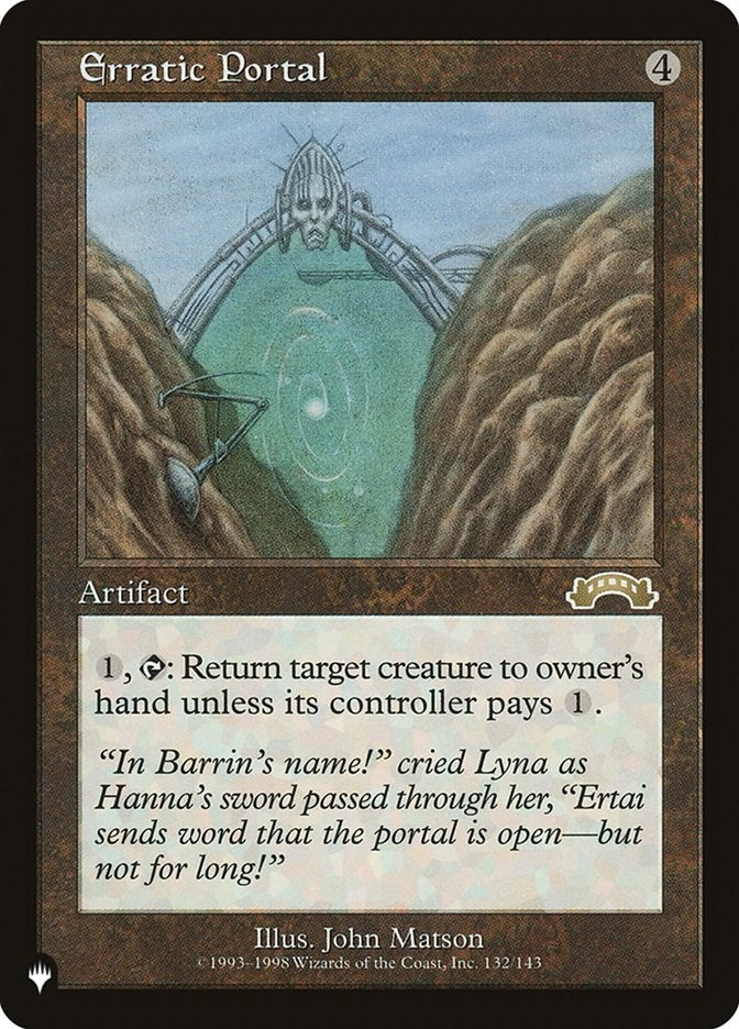 Image for Erratic Portal (132/143) (The List Reprints) - Magic: The Gathering