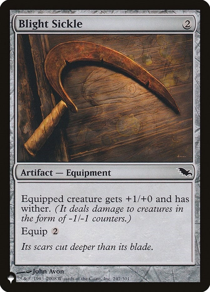 Image for Blight Sickle (247/301) (The List Reprints) - Magic: The Gathering