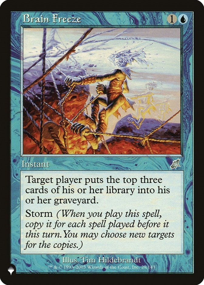 Image for Brain Freeze (29/143) (The List Reprints) - Magic: The Gathering