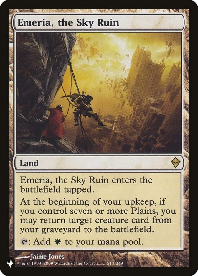 Image for Emeria, the Sky Ruin (213/249) (The List Reprints) - Magic: The Gathering