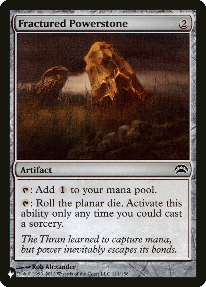 Image for Fractured Powerstone (111/156) (The List Reprints) - Magic: The Gathering