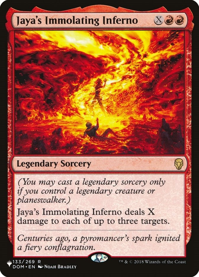 Image for Jaya's Immolating Inferno (133/269) (The List Reprints) - Magic: The Gathering