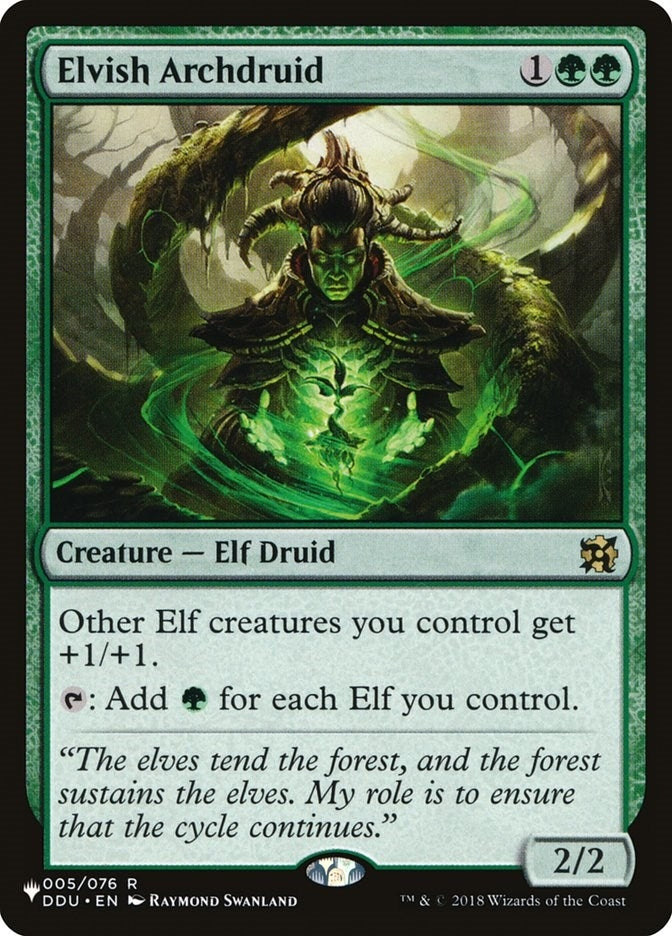 Image for Elvish Archdruid (005/076) (The List Reprints) - Magic: The Gathering