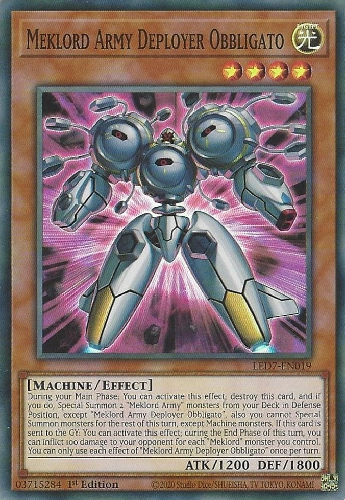 Image for Meklord Army Deployer Obbligato (LED7-EN019) (LED7) - YuGiOh