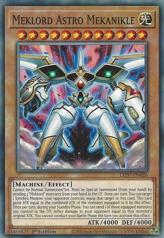Image for Meklord Astro Mekanikle (LED7-EN026) (LED7) - YuGiOh