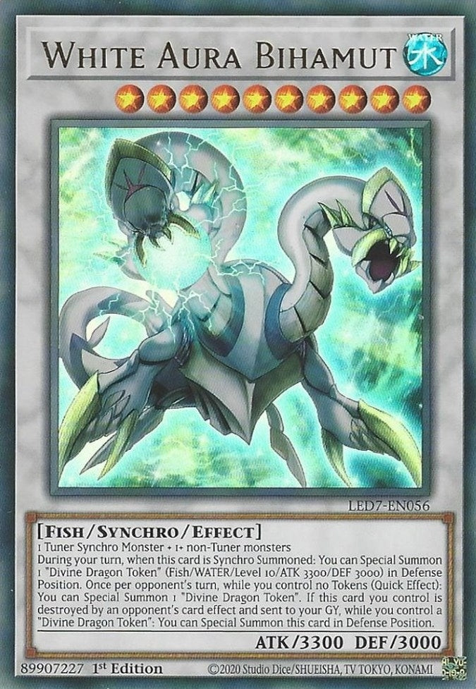 Image for White Aura Bihamut (LED7-EN056) (LED7) - YuGiOh