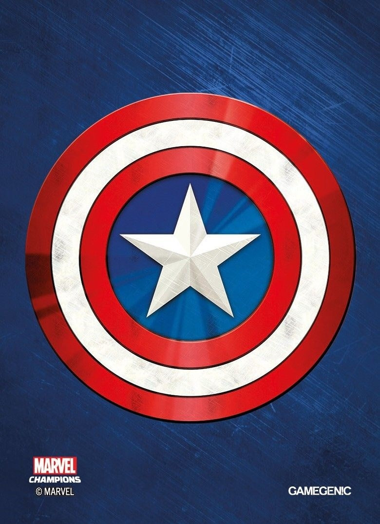 Image for Marvel Champions - Captain America Card Sleeves (50ct.) - Card Sleeves