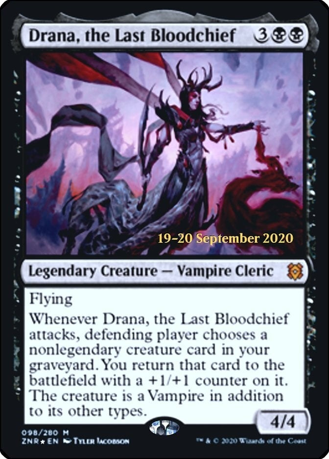 Image for Drana, the Last Bloodchief (98) (Prerelease Cards) - Magic: The Gathering