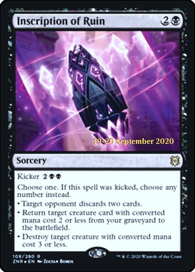 Image for Inscription of Ruin (108) (Prerelease Cards) - Magic: The Gathering