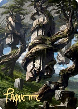 Image for Forest Art Card (20/81) (Gold-Stamped Signature) (20) (Zendikar Rising) - Magic: The Gathering