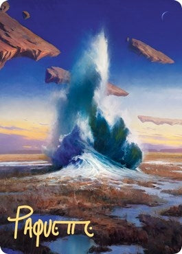 Image for Flooded Strand Art Card (Gold-Stamped Signature) (29) (Zendikar Rising) - Magic: The Gathering