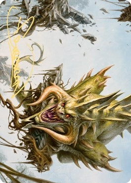 Image for Canopy Baloth Art Card (Gold-Stamped Signature) (70) (Zendikar Rising) - Magic: The Gathering