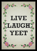 Image for Double Matte Art Sleeve - Live Laugh Yeet (50-Pack) - Card Sleeves
