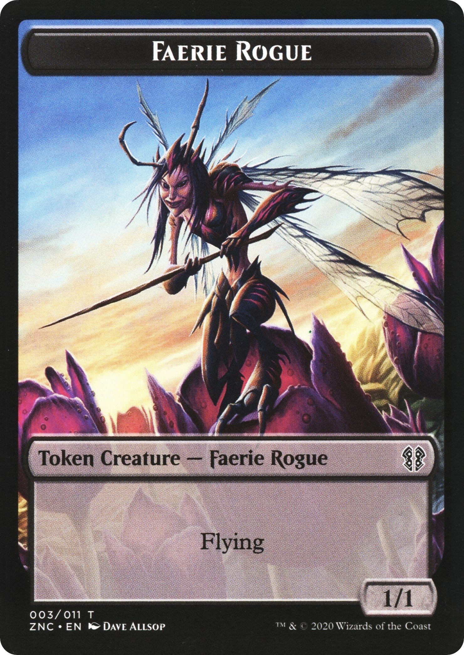 Image for Faerie Rogue // Goblin Rogue Double-Sided Token (3 // 5) (Zendikar Rising) - Magic: The Gathering