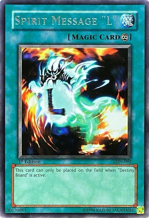 Image for Spirit Message "L" (LON-092) (LON) - YuGiOh
