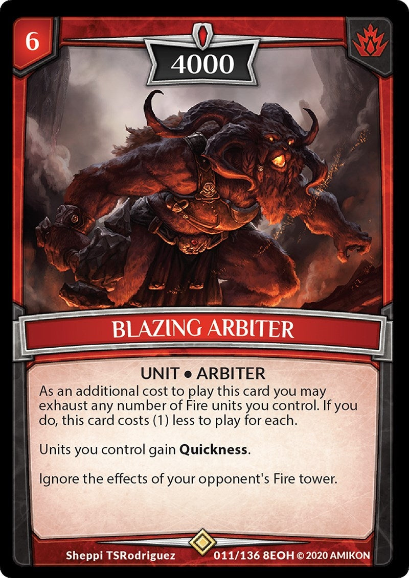Image for Blazing Arbiter (11/136 8EOH) (Echoes of Hokken) - Argent Saga TCG