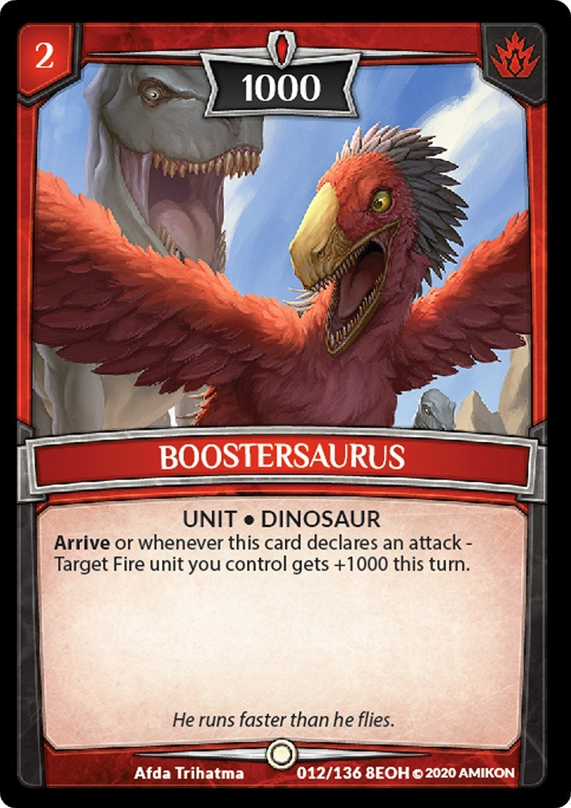 Image for Boostersaurus (12/136 8EOH) (Echoes of Hokken) - Argent Saga TCG