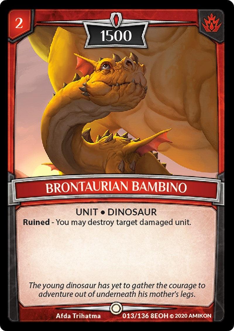 Image for Brontaurian Bambino (13/136 8EOH) (Echoes of Hokken) - Argent Saga TCG