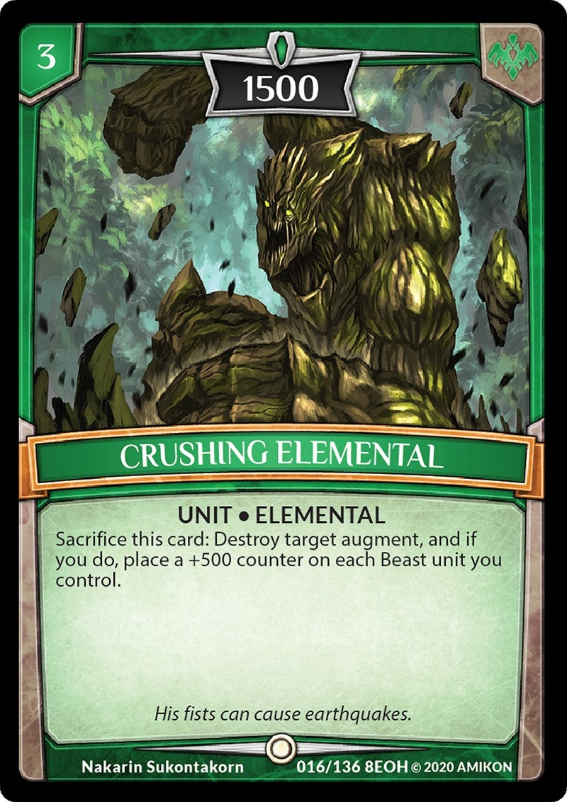 Image for Crushing Elemental (16/136 8EOH) (Echoes of Hokken) - Argent Saga TCG