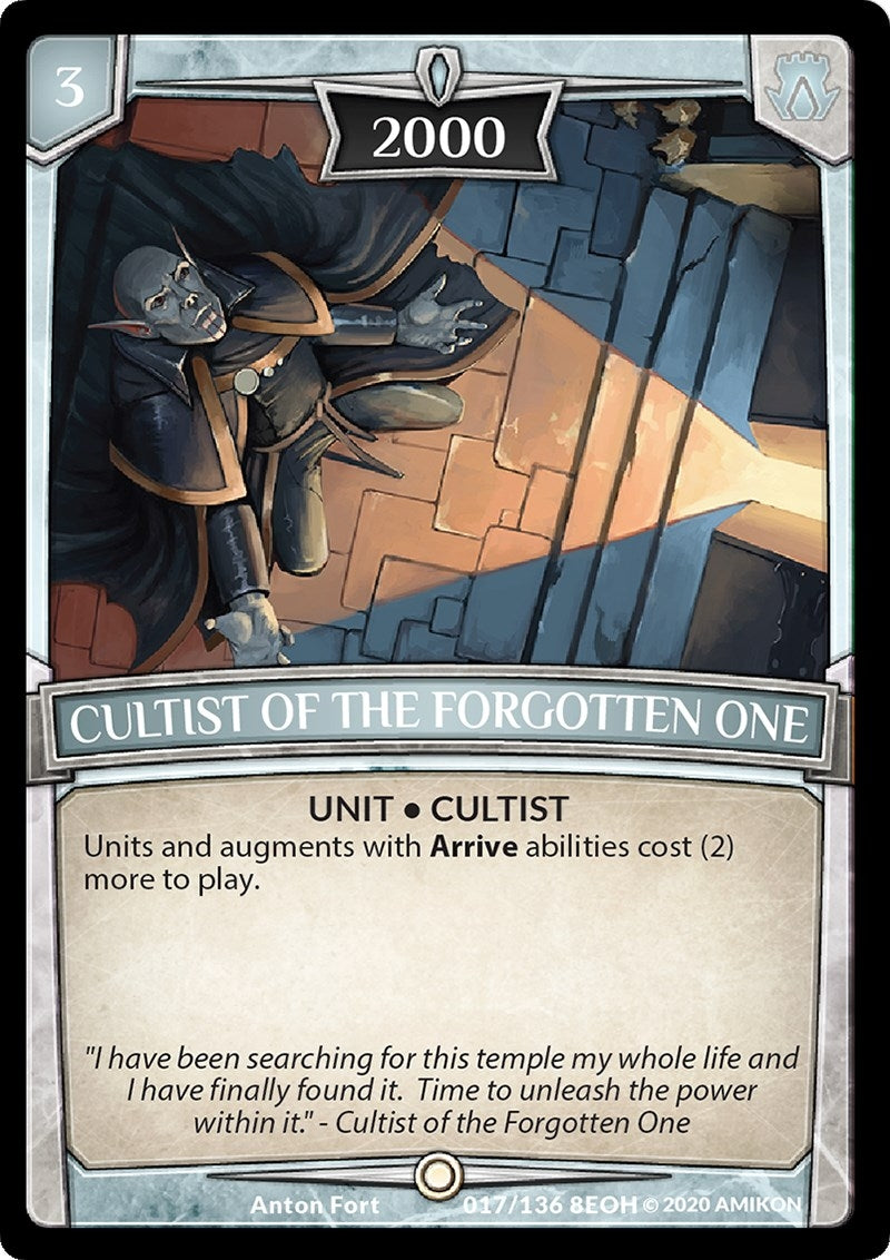 Image for Cultist of the Forgotten One (17/136 8EOH) (Echoes of Hokken) - Argent Saga TCG