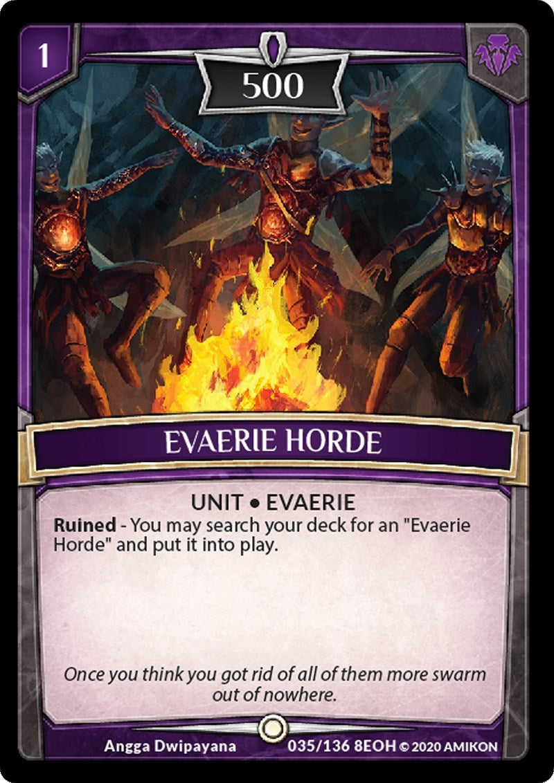 Image for Evaerie Horde (35/136 8EOH) (Echoes of Hokken) - Argent Saga TCG