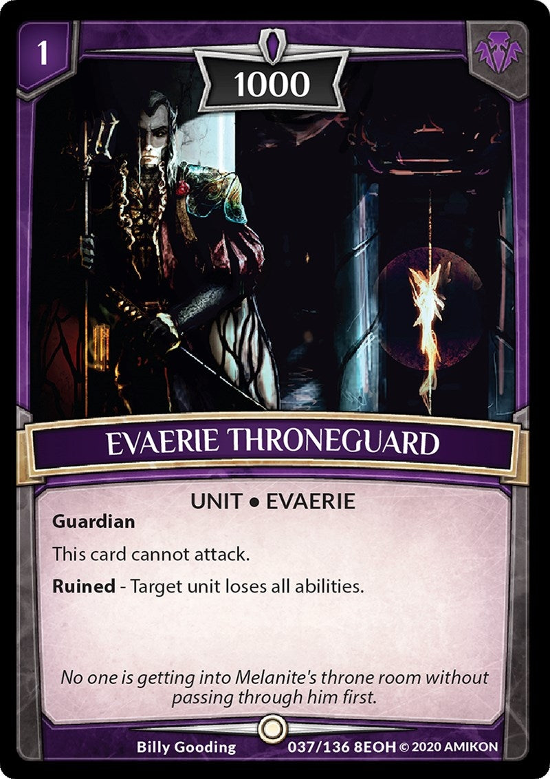 Image for Evaerie Throneguard (37/136 8EOH) (Echoes of Hokken) - Argent Saga TCG