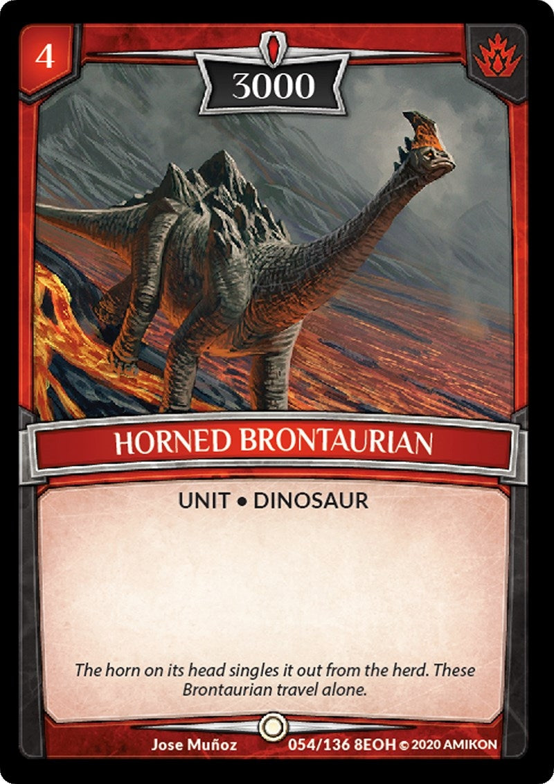 Image for Horned Brontaurian (54/136 8EOH) (Echoes of Hokken) - Argent Saga TCG