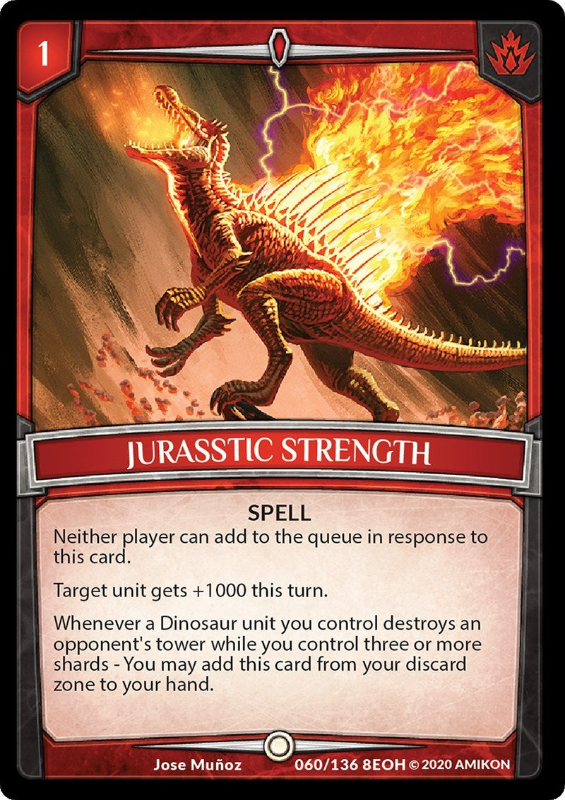 Image for Jurasstic Strength (60/136 8EOH) (Echoes of Hokken) - Argent Saga TCG