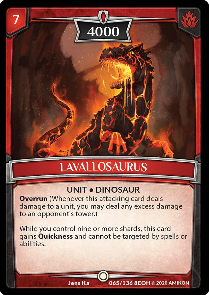 Image for Lavallosaurus (65/136 8EOH) (Echoes of Hokken) - Argent Saga TCG