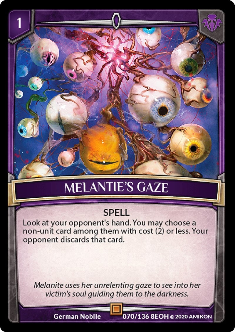 Image for Melanite's Gaze (70/136 8EOH) (Echoes of Hokken) - Argent Saga TCG