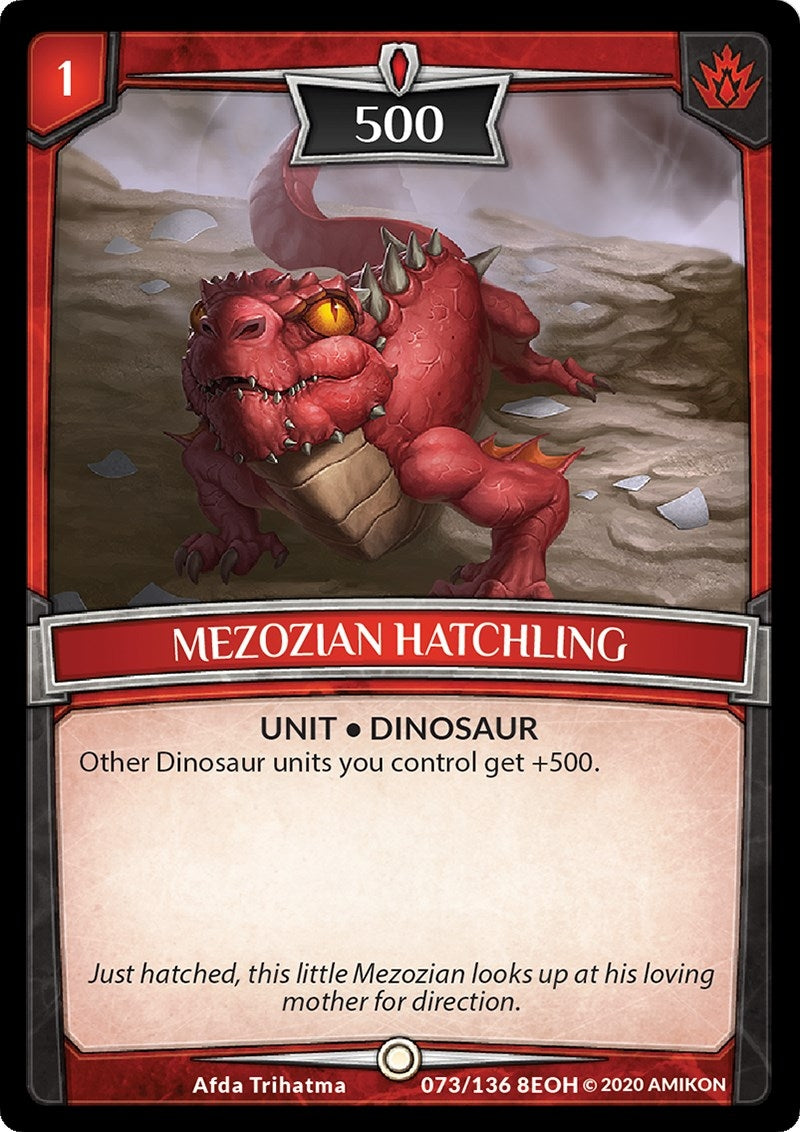 Image for Mezozian Hatchling (73/136 8EOH) (Echoes of Hokken) - Argent Saga TCG
