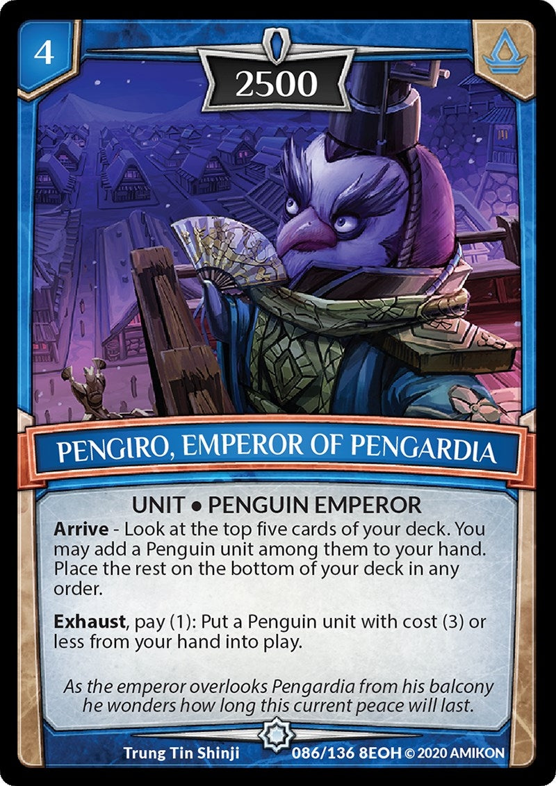 Image for Pengiro, Emperor of Pengardia (86/136 8EOH) (Echoes of Hokken) - Argent Saga TCG