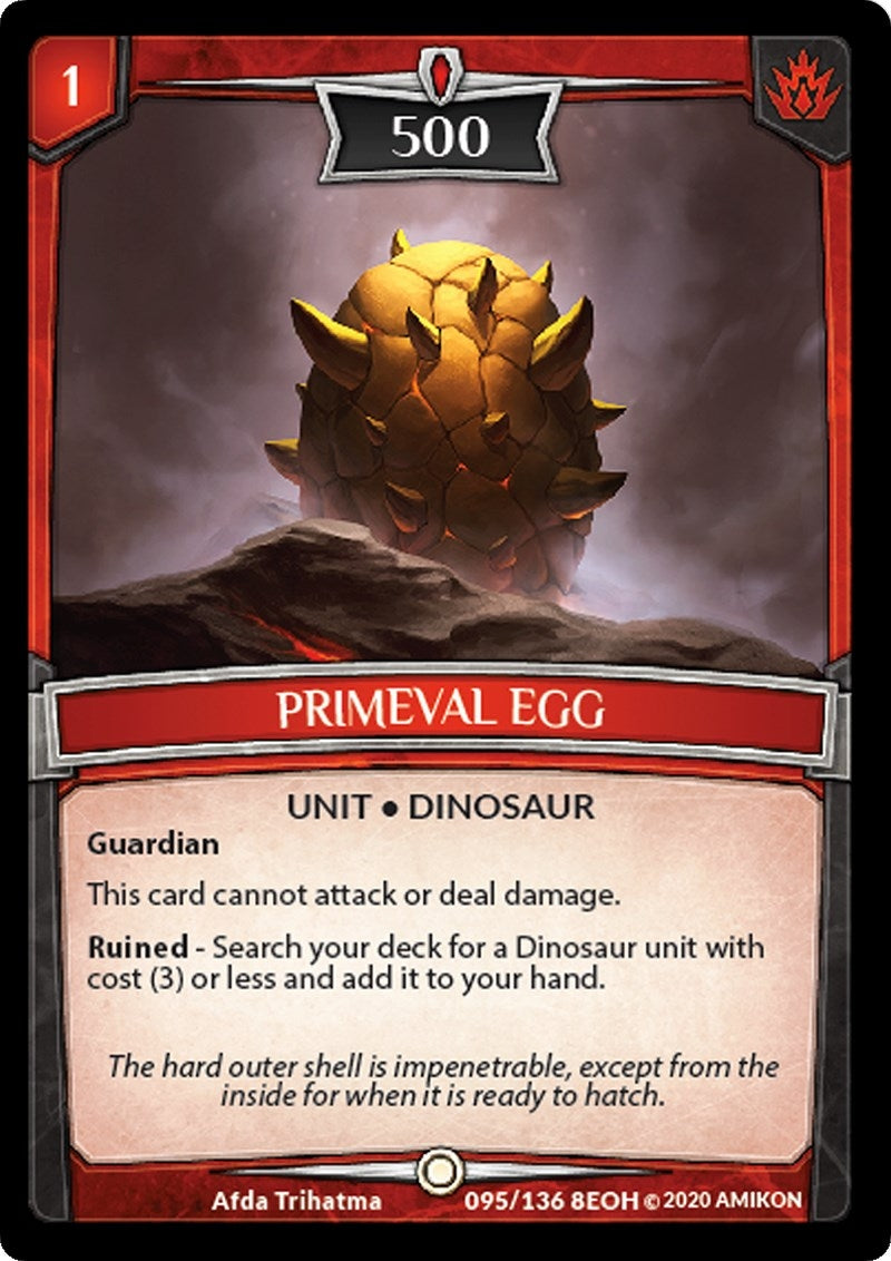 Image for Primeval Egg (95/136 8EOH) (Echoes of Hokken) - Argent Saga TCG
