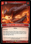 Image for Primeval Shockwave (97/136 8EOH) (Echoes of Hokken) - Argent Saga TCG