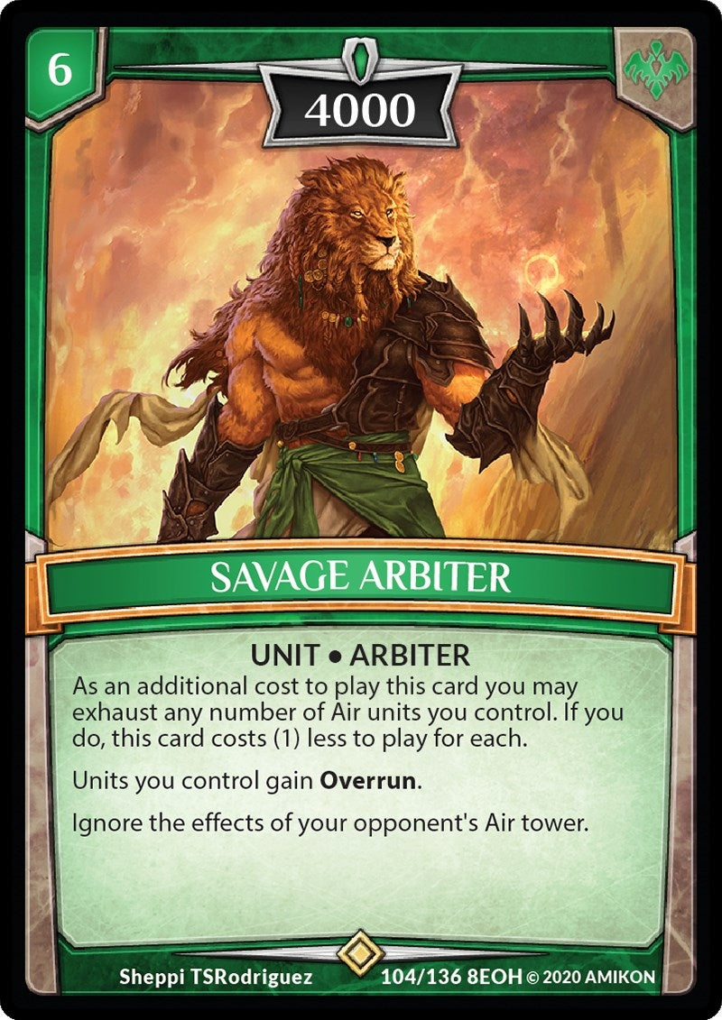 Image for Savage Arbiter (104/136 8EOH) (Echoes of Hokken) - Argent Saga TCG